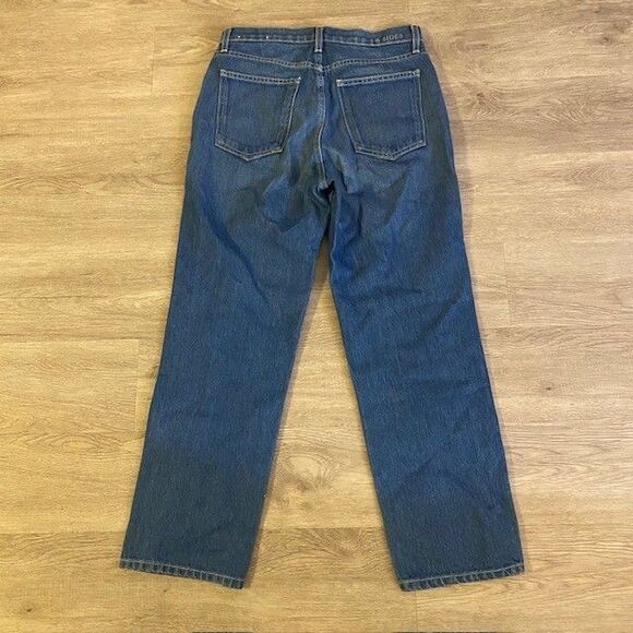 B Sides Jeans Womens Blue Denim Relaxed Straight Indigo Size 27 Made in USA - Picture 4 of 5